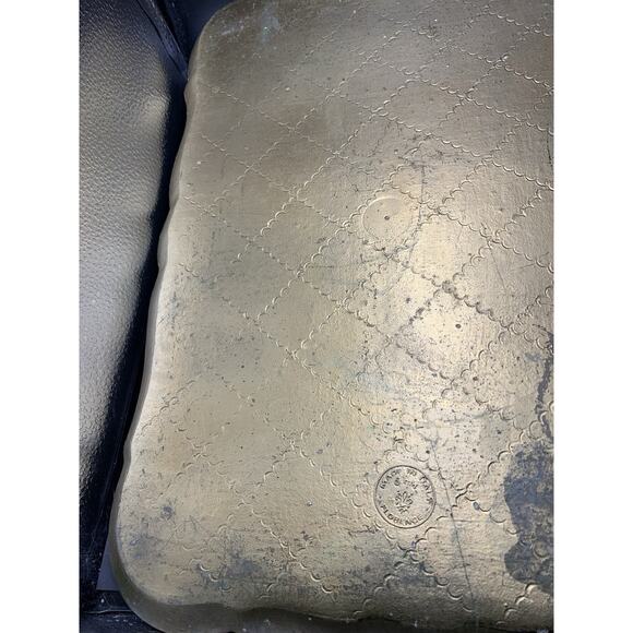 Vtg OFM Florence Italy rectangle ornate tray, serving Vanity Display 16.5”x 12.5 - Picture 6 of 11